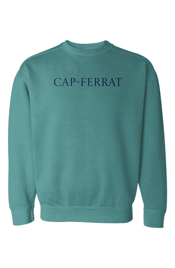 Cap-Ferrat Navy Sweatshirt in Seafoam