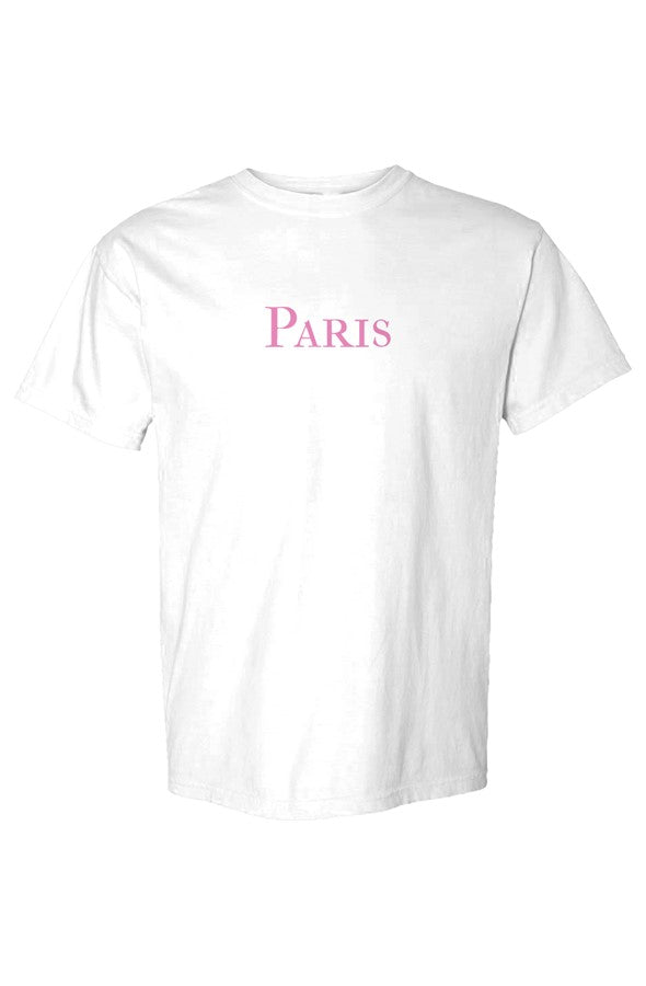 Paris Pink T-Shirt in White
