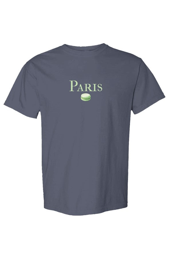 Paris Green Macaron T-Shirt in Denim