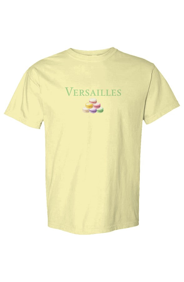 Versailles Green Macarons Pile T-Shirt in Neon Lemon