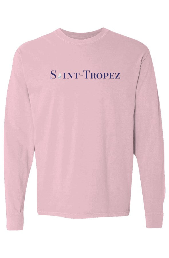 Saint-Tropez Navy Sailboat Long-Sleeve in Blossom