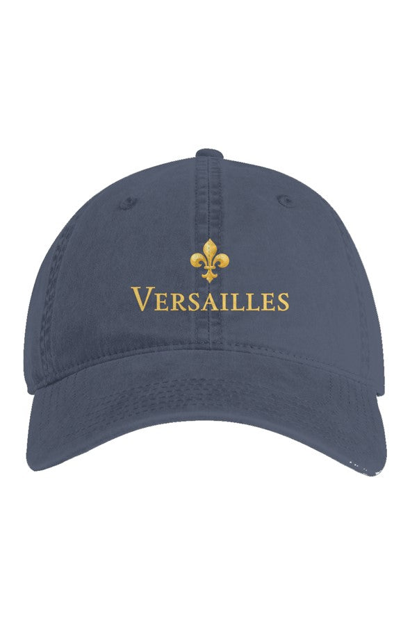 Versailles Gold Embroidered Hat in Faded Midnight