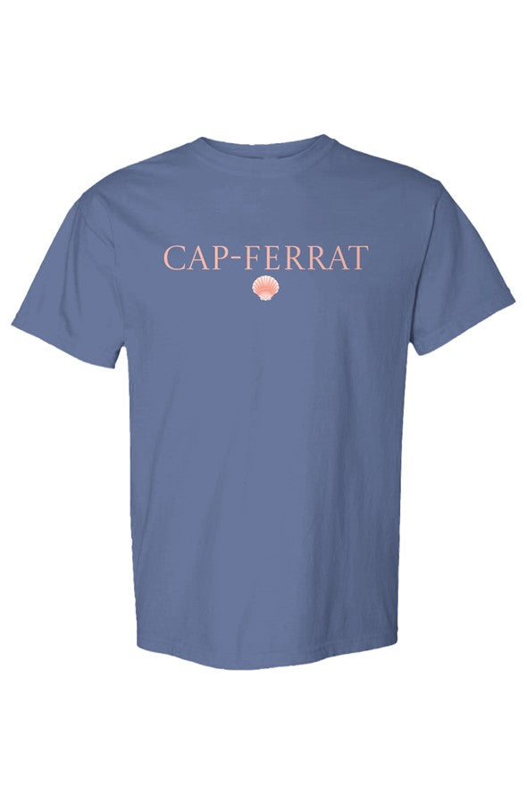 Cap-Ferrat Coral Shell T-Shirt in China Blue