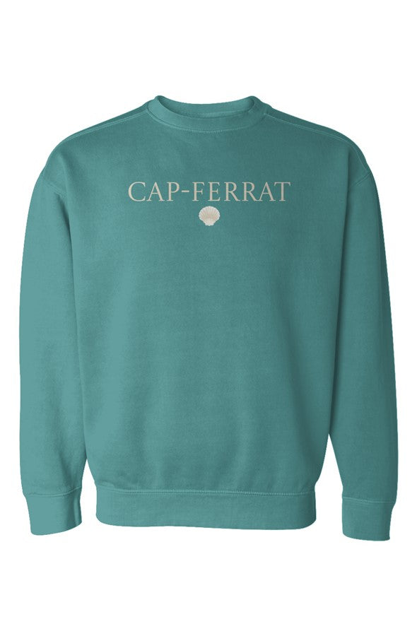 Cap-Ferrat Cream Shell Sweatshirt in Seafoam