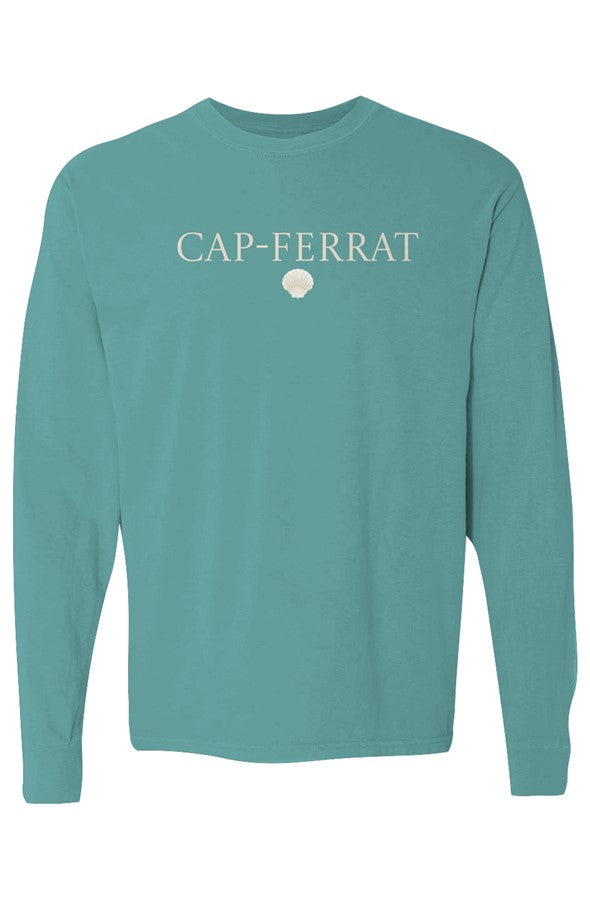 Cap-Ferrat Cream Shell Long-Sleeve in Seafoam