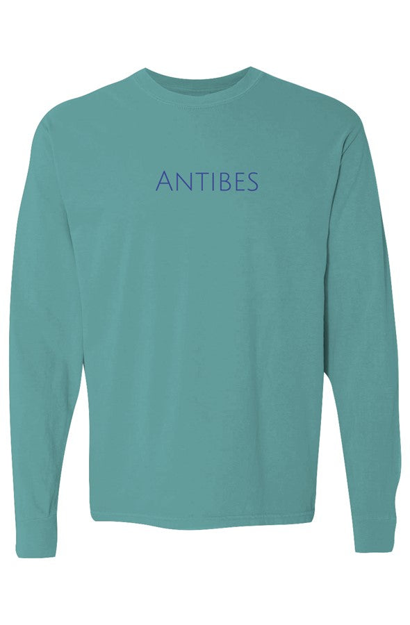 Antibes Navy Long-Sleeve in Seafoam