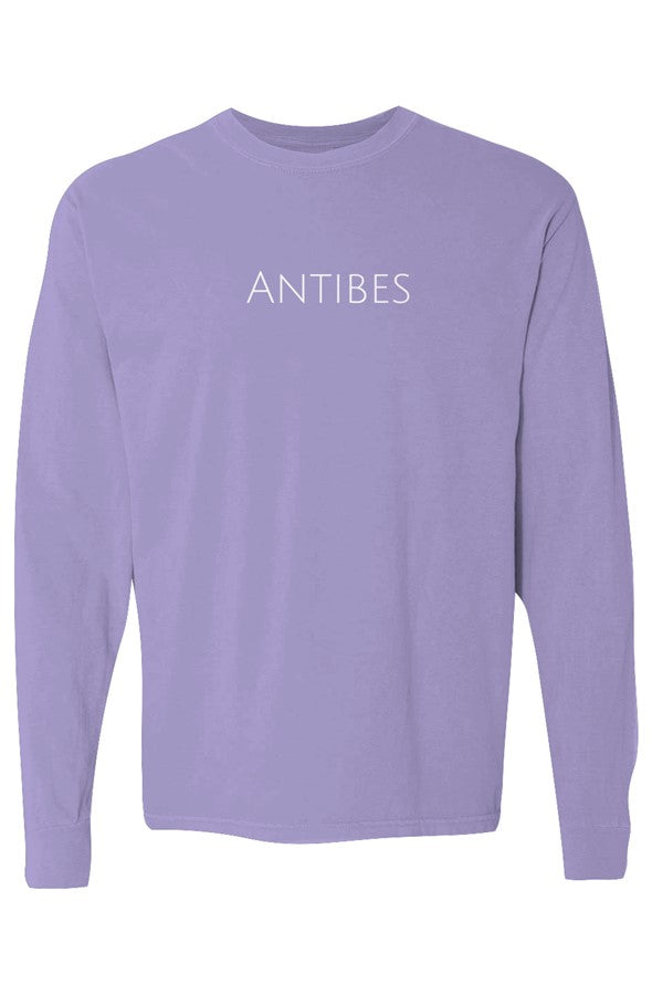 Antibes White Long-Sleeve in Violet