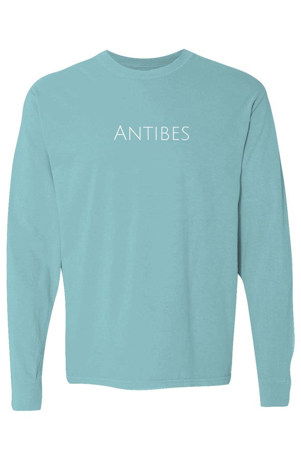 Antibes White Long-Sleeve in Chalky Mint