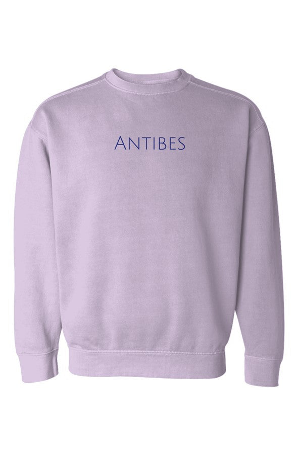 Antibes Navy Sweatshirt in Orchid