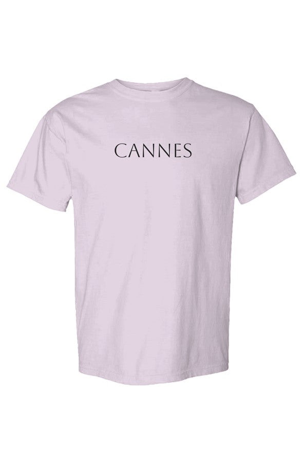 Cannes Black T-Shirt in Orchid
