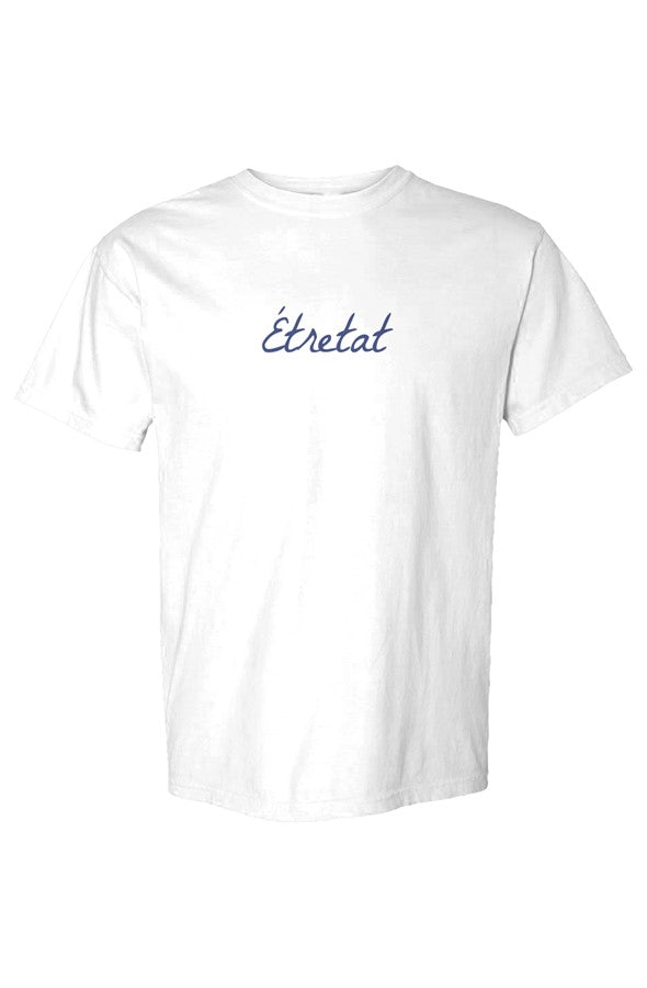 Étretat Navy T-Shirt in White
