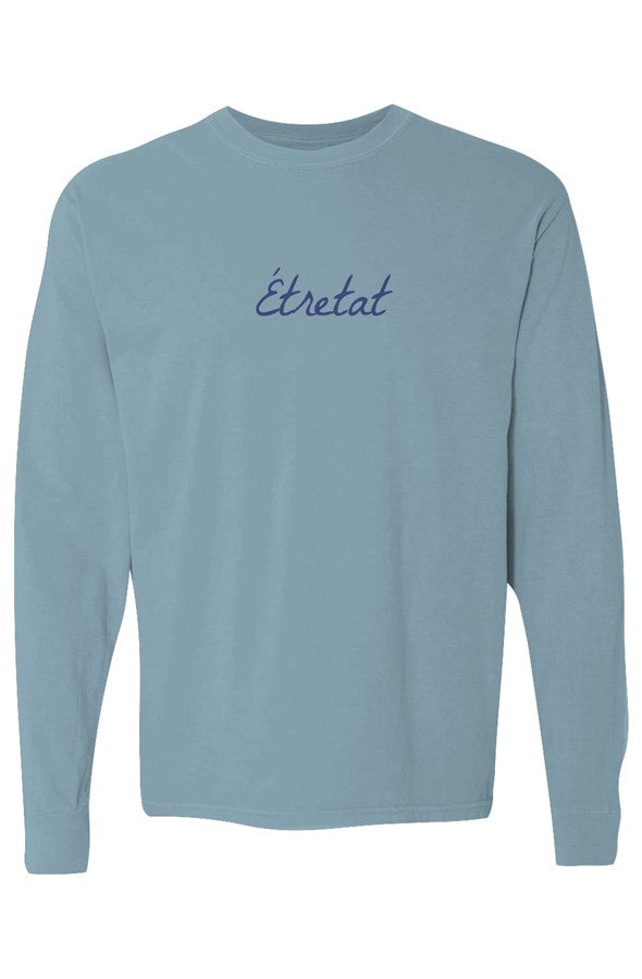 Étretat Navy Long-Sleeve in Ice Blue