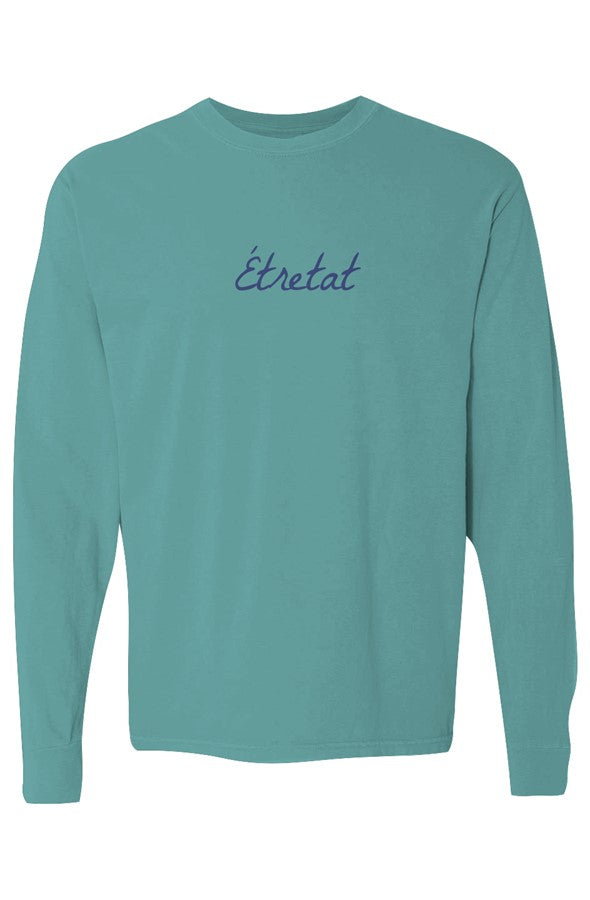 Étretat Navy Long-Sleeve in Seafoam