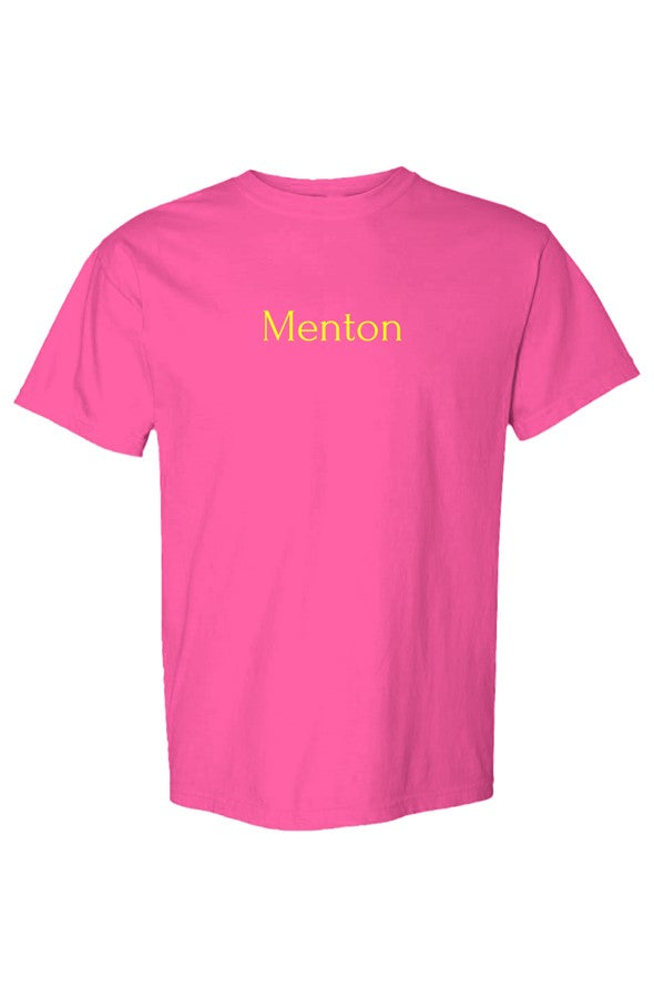 Menton Yellow T-Shirt in Neon Pink