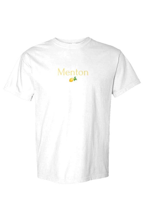 Menton Yellow Lemon T-Shirt in White