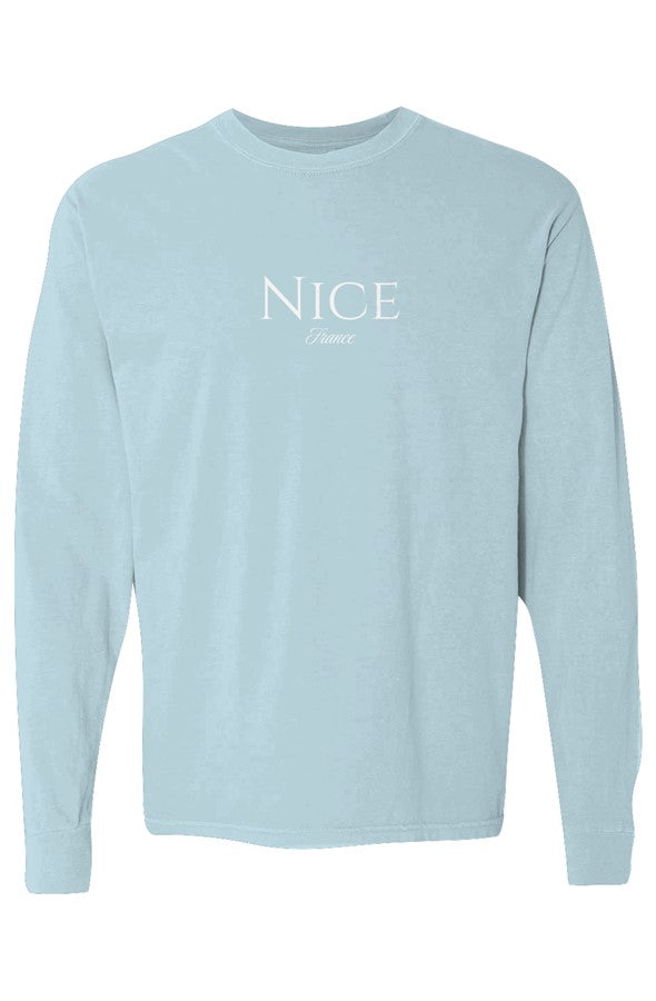 Nice White Long-Sleeve in Chambray