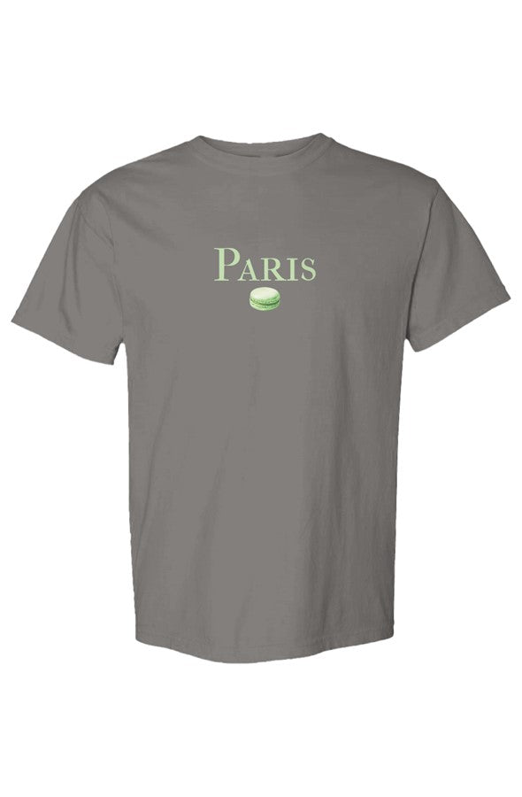 Paris Green Macaron T-Shirt in Pepper