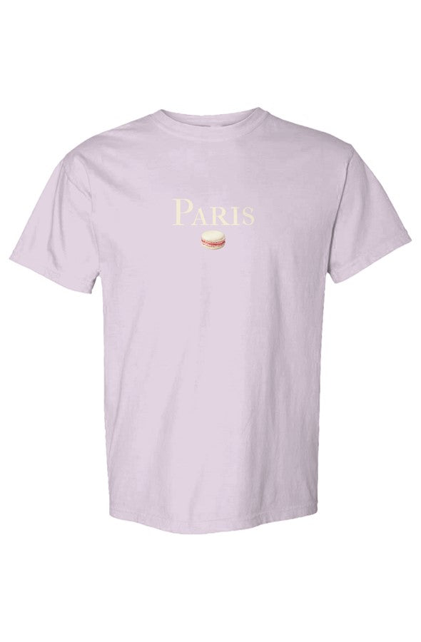 Paris Cream & Pink Macaron T-Shirt in Orchid