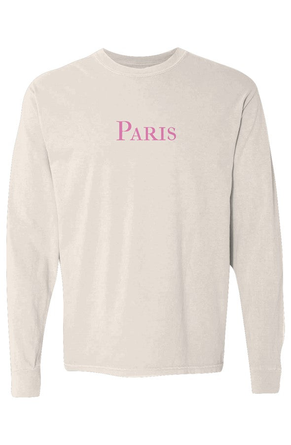 Paris Pink Long-Sleeve in Ivory