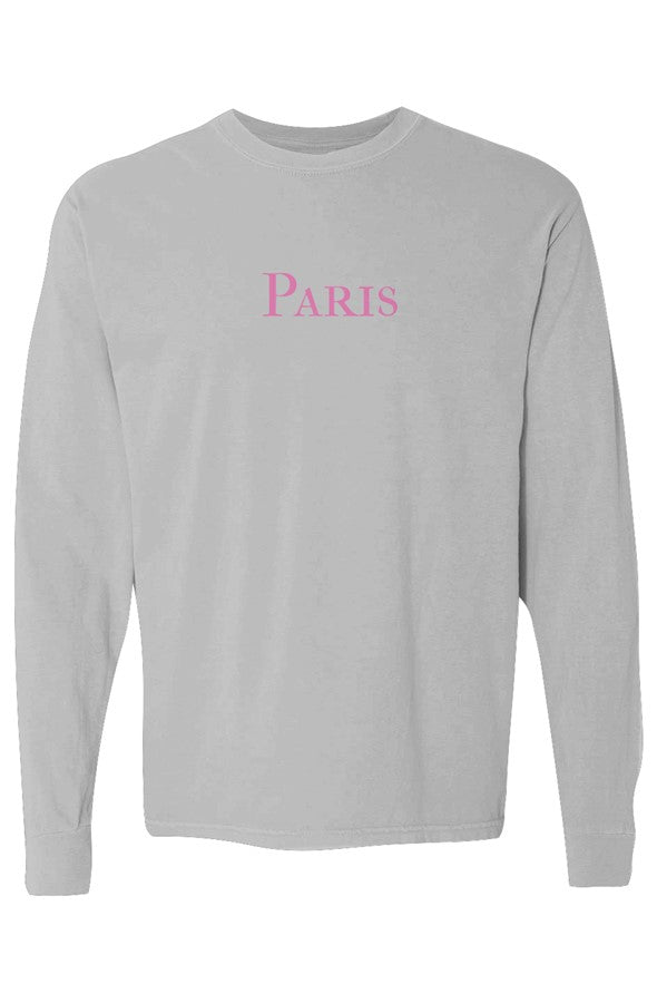 Paris Pink Long-Sleeve in Grey