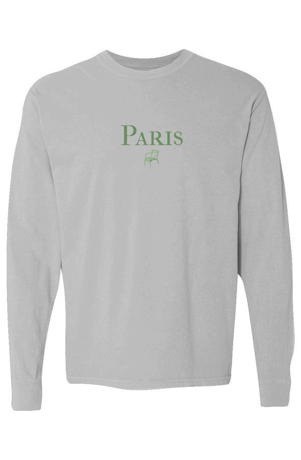 Paris Green Chair Long-Sleeve in Grey