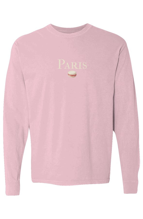Paris Cream & Pink Macaron Long-Sleeve in Blossom