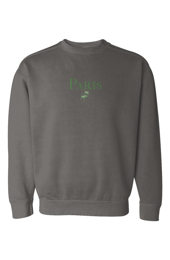 Paris Green Chair Sweatshirt in Pepper