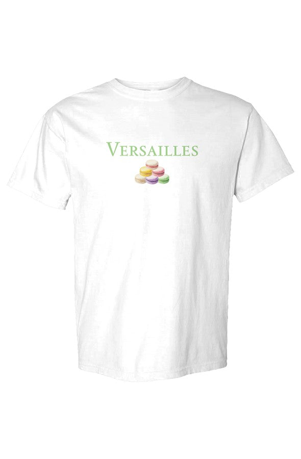 Versailles Green Macarons Pile T-Shirt in White