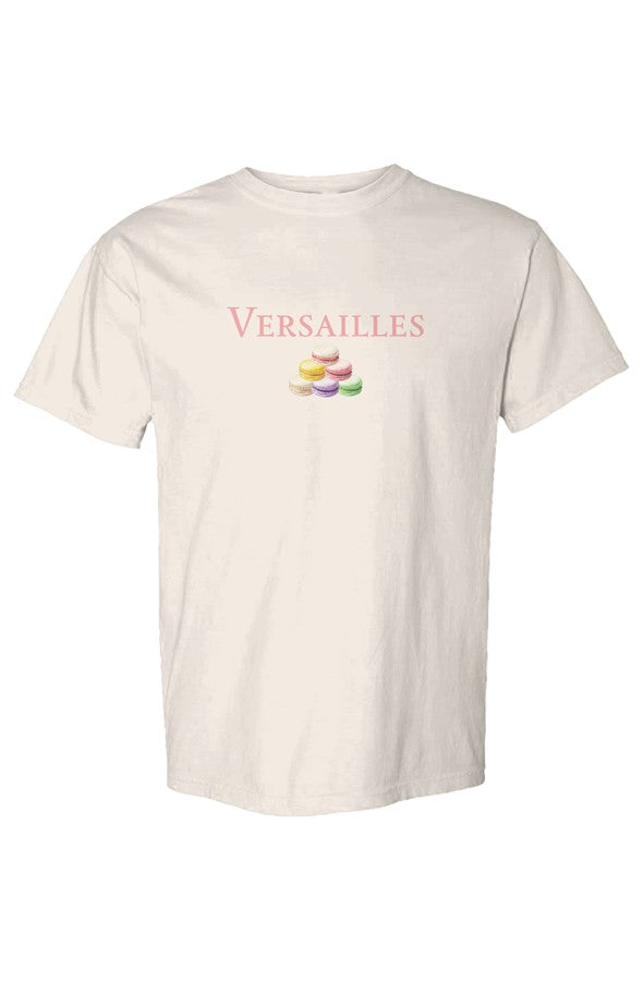 Versailles Pink Macarons Pile T-Shirt in Ivory