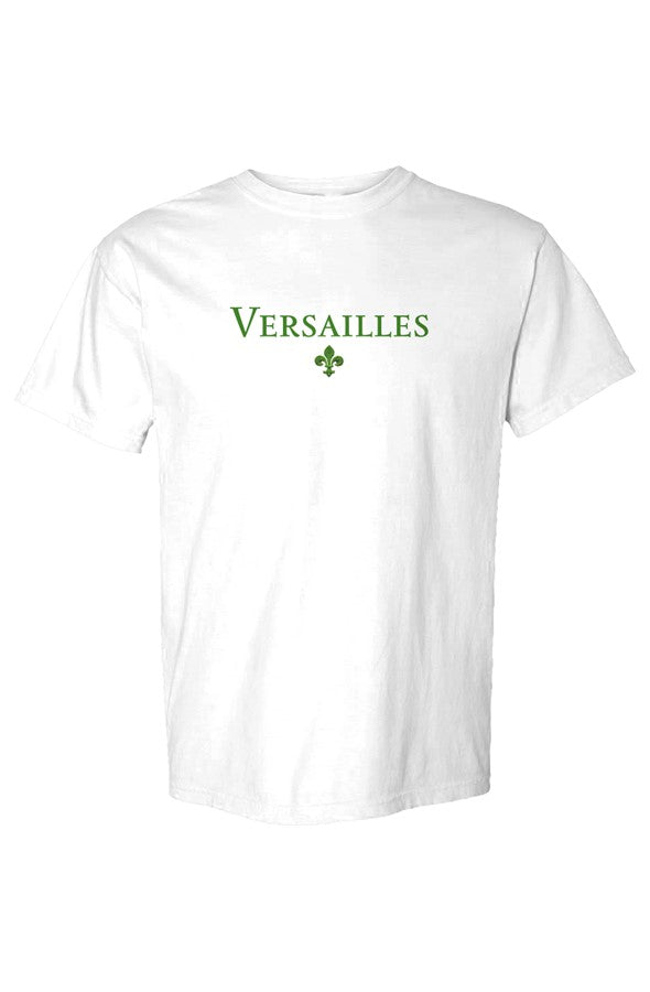 Versailles Green Fleur De Lis T-Shirt in White
