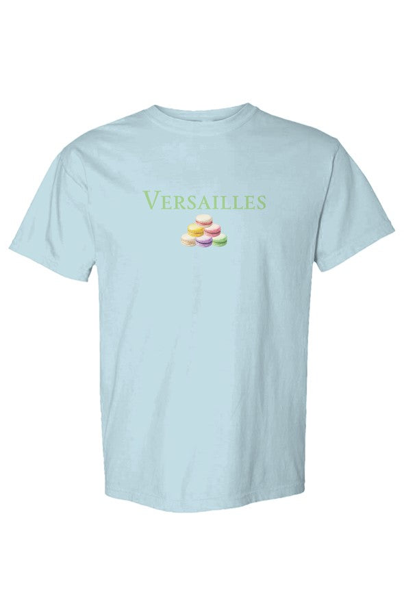 Versailles Green Macarons Pile T-Shirt in Chambray