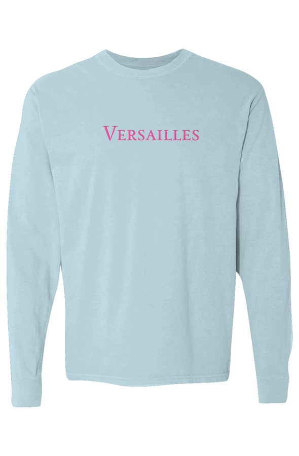 Versailles Hot Pink Long-Sleeve in Chambray