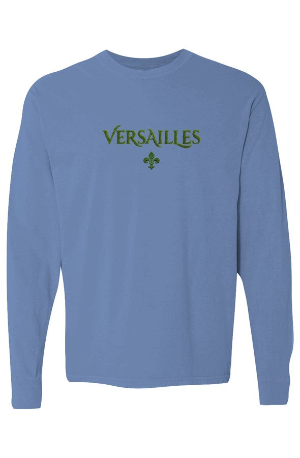 Versailles Hedge Fleur De Lis Long-Sleeve in Flo Blue
