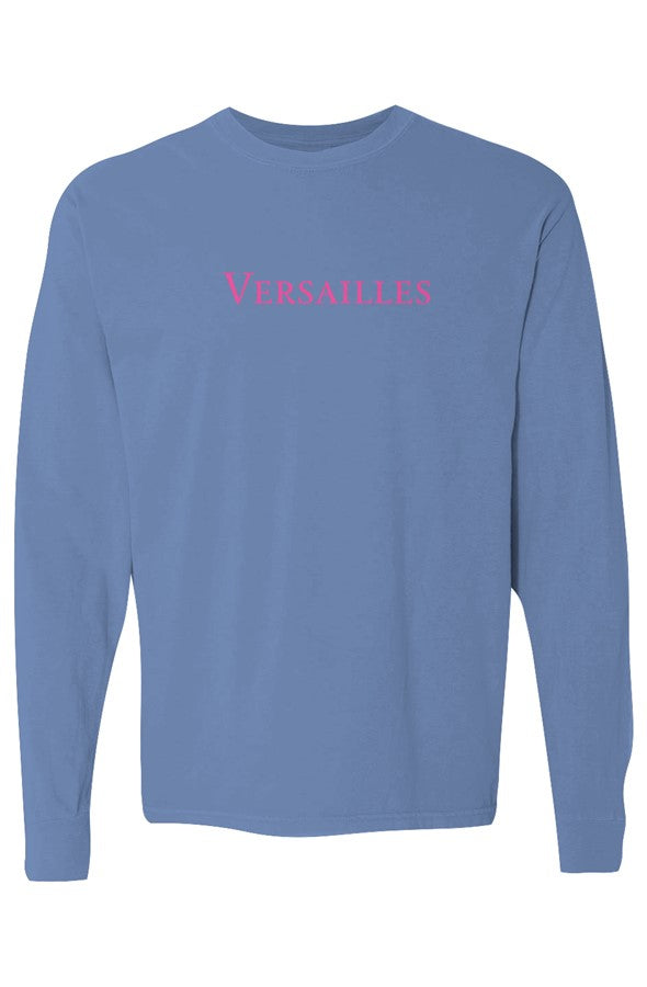 Versailles Hot Pink Long-Sleeve in Flo Blue