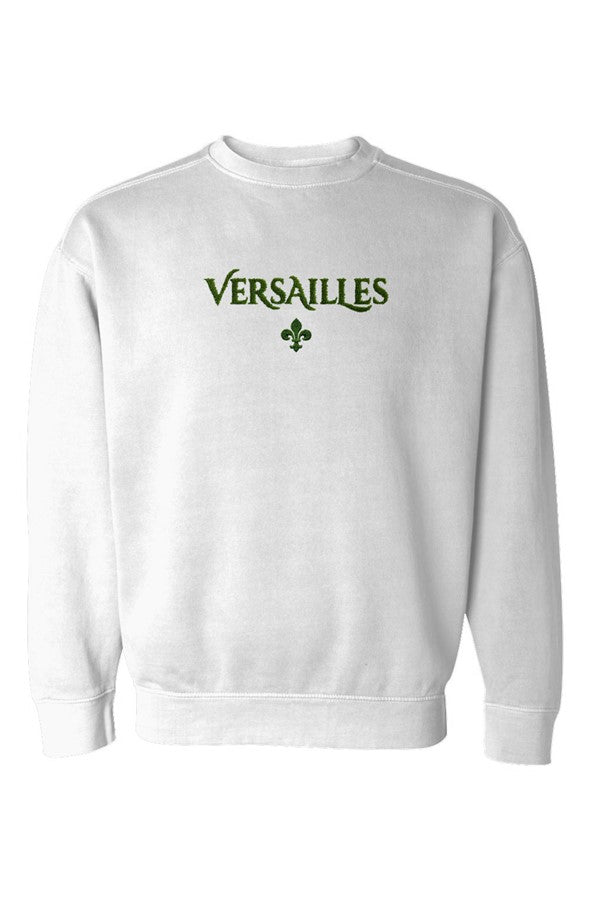 Versailles Hedge Fleur De Lis Sweatshirt in White
