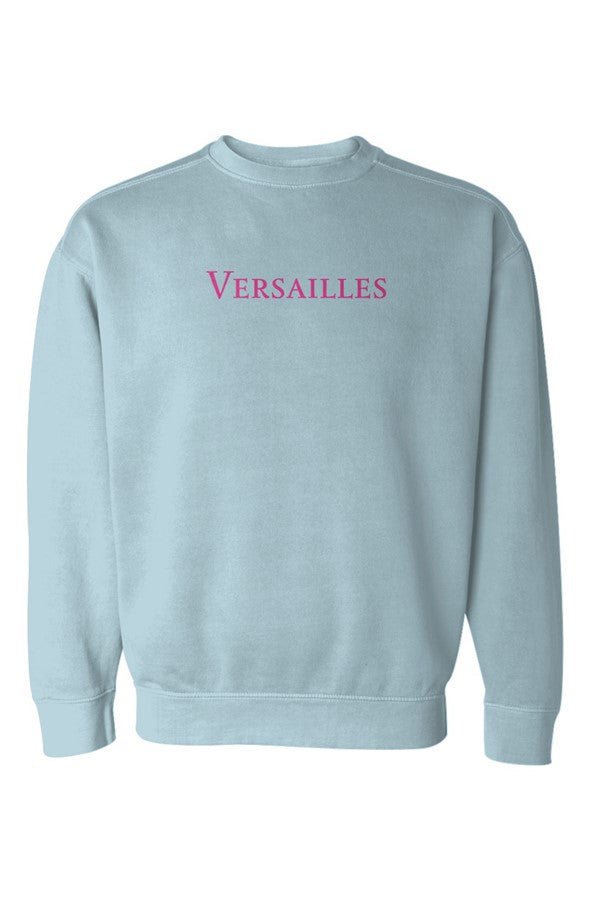 Versailles Hot Pink Sweatshirt in Chambray