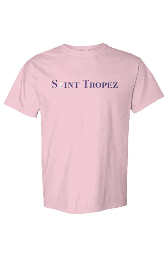 Saint-Tropez Navy Sailboat T-Shirt in Blossom