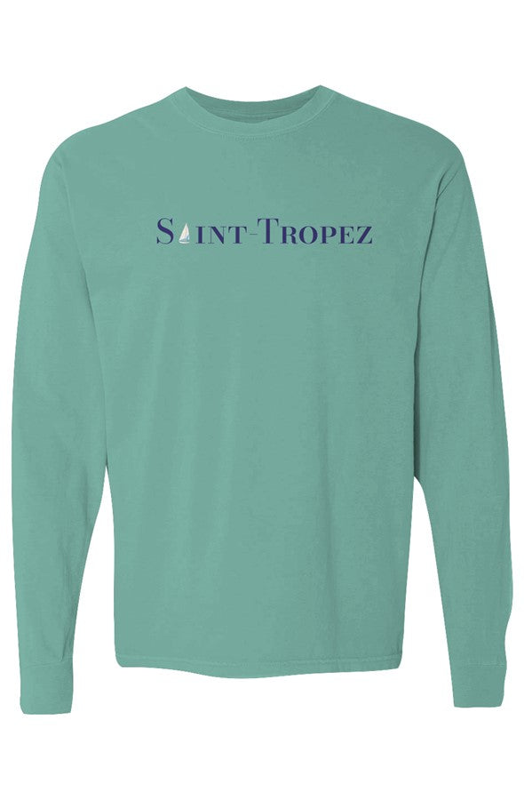 Saint-Tropez Navy Sailboat Long-Sleeve in Island Reef
