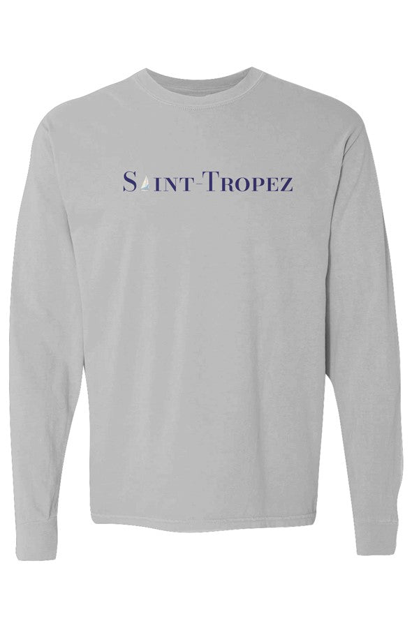 Saint-Tropez Navy Sailboat Long-Sleeve in Grey