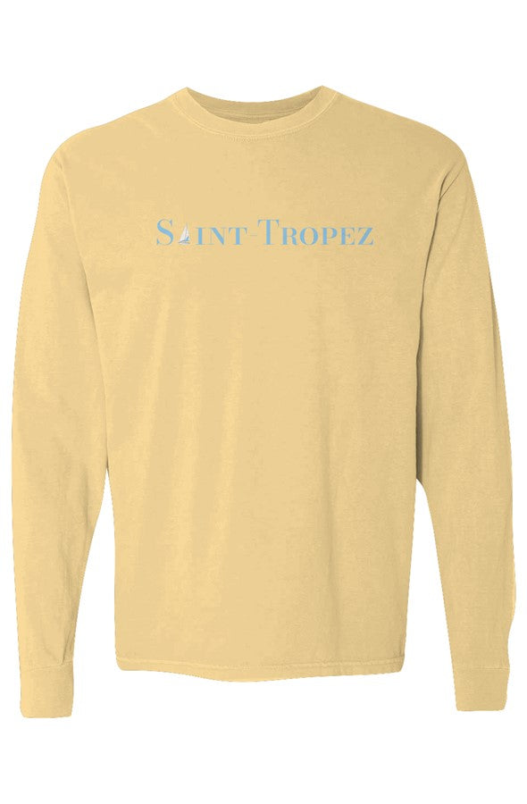 Saint-Tropez Light Blue Sailboat Long-Sleeve in Butter
