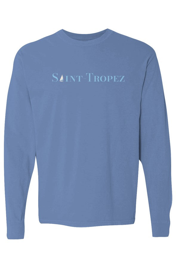 Saint-Tropez Light Blue Sailboat Long-Sleeve in Flo Blue