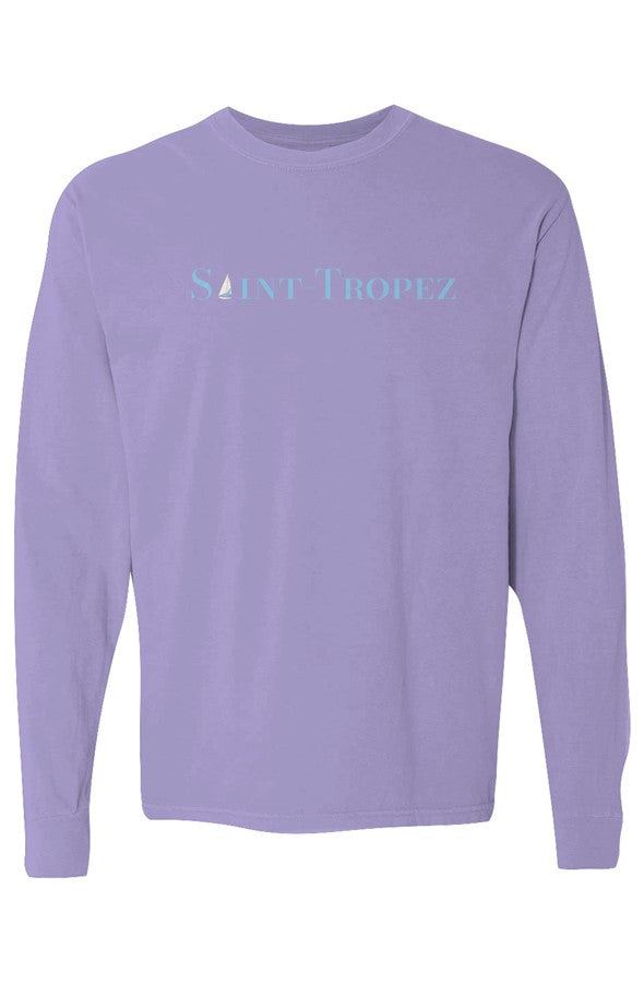 Saint-Tropez Light Blue Sailboat Long-Sleeve in Violet