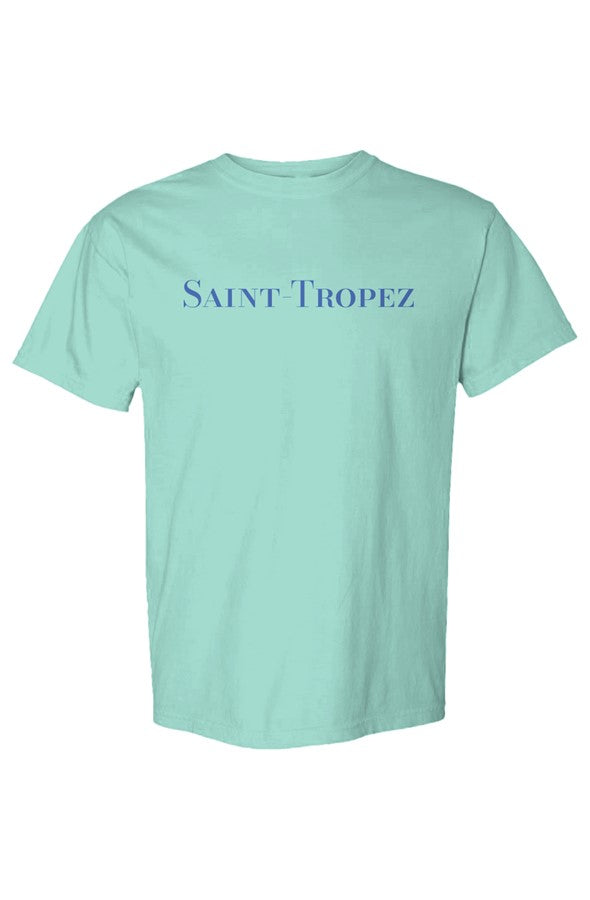 Saint-Tropez Royal Blue T-Shirt in Chalky Mint