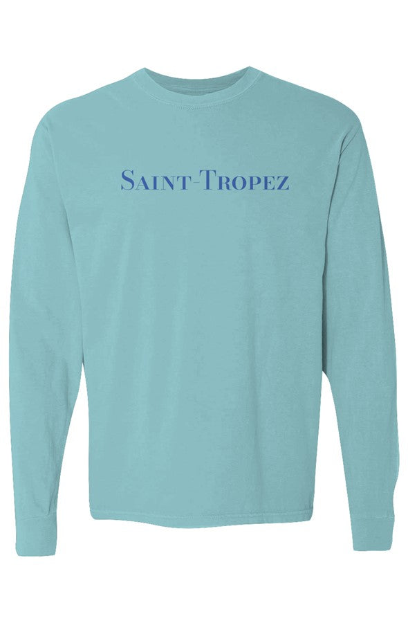 Saint-Tropez Royal Blue Long-Sleeve in Chalky Mint