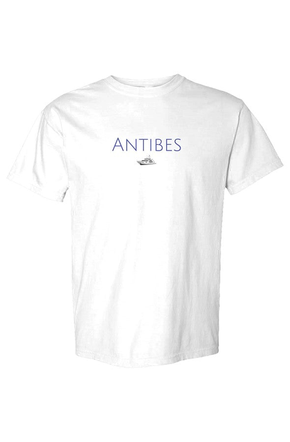 Antibes Navy Yacht T-Shirt in White