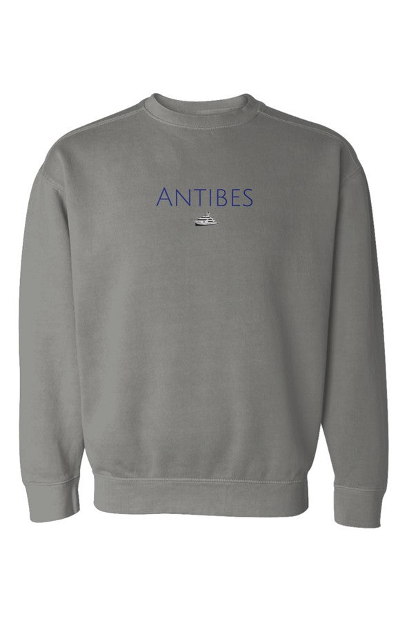Antibes Navy Yacht Sweatshirt in Grey