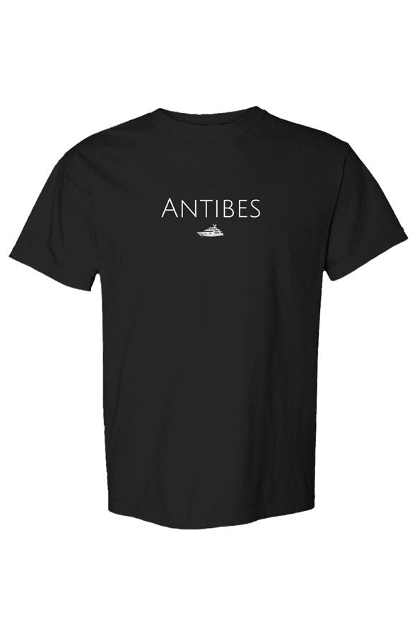 Antibes White Yacht T-Shirt in Black