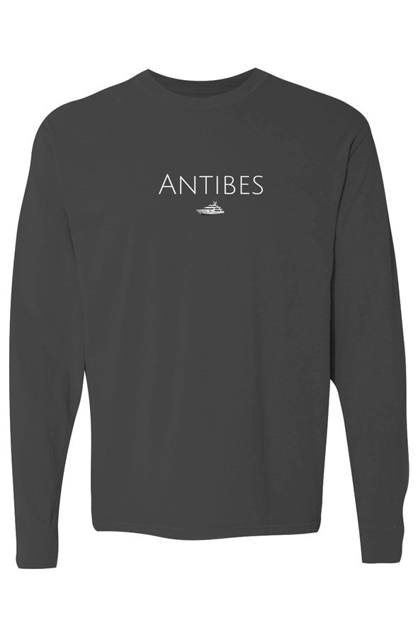 Antibes White Yacht Long-Sleeve in Black