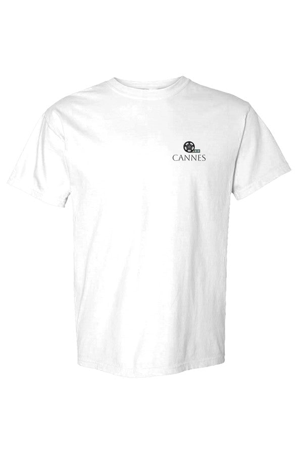 Cannes Film Reel Left Embroidered T-Shirt in White