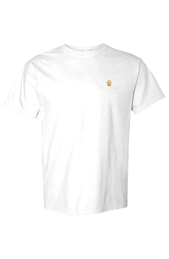 Provence Madeleine Left Embroidered T-Shirt in White